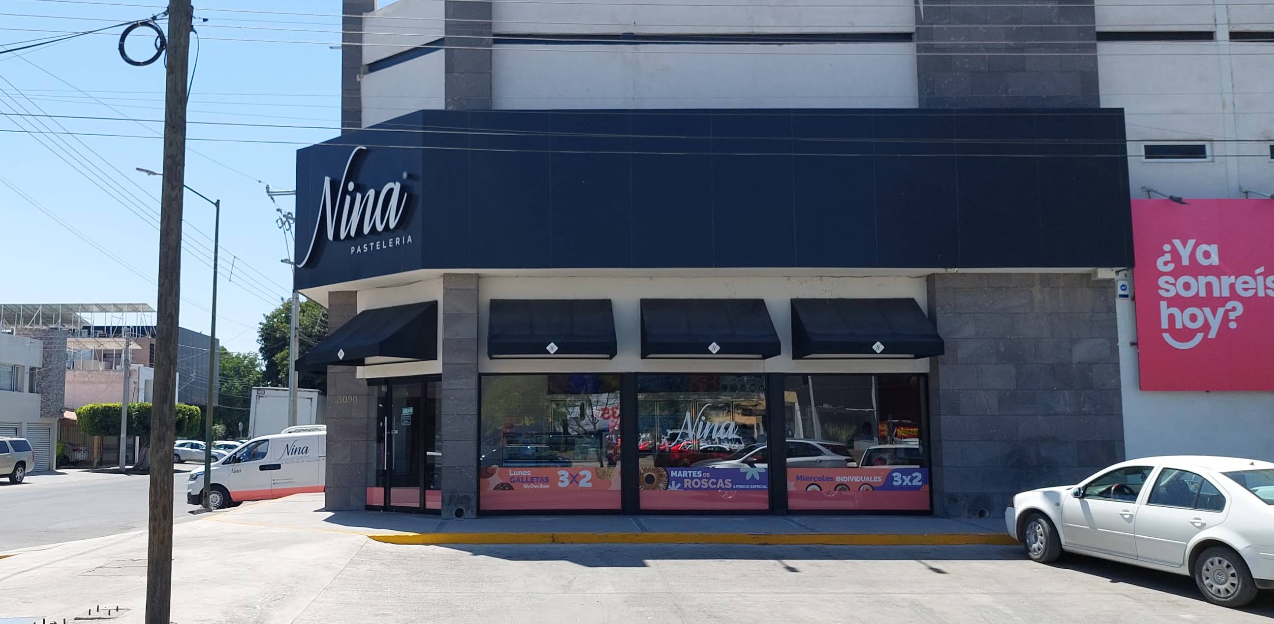 Fachada de Sucursal Centro de Nina Pastelería